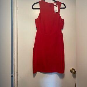 H&M BNWT Red Cut Out Dress Size 6